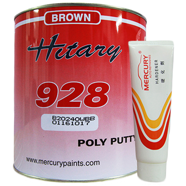Mercury Hitary 928 Poly Putty (Brown) with Hardener