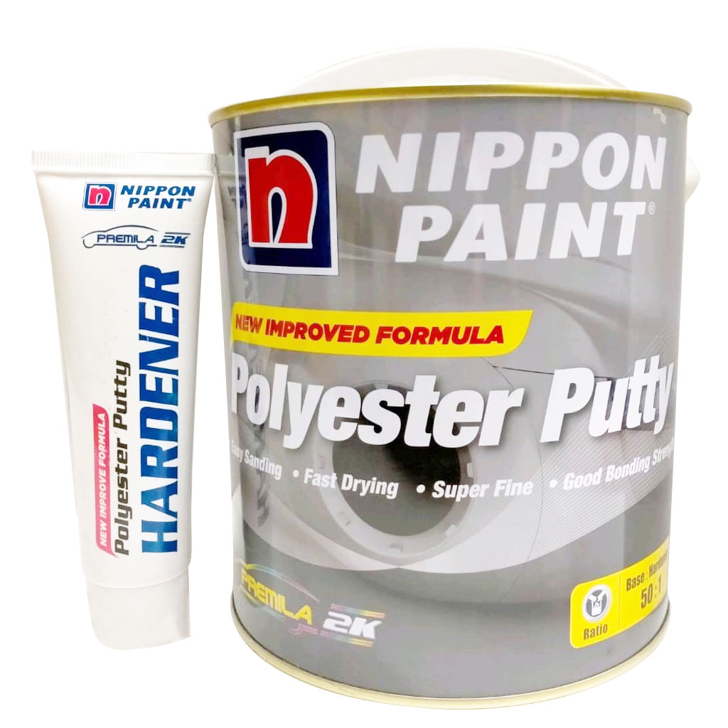 Nippon Poly Putty Grey with Hardener