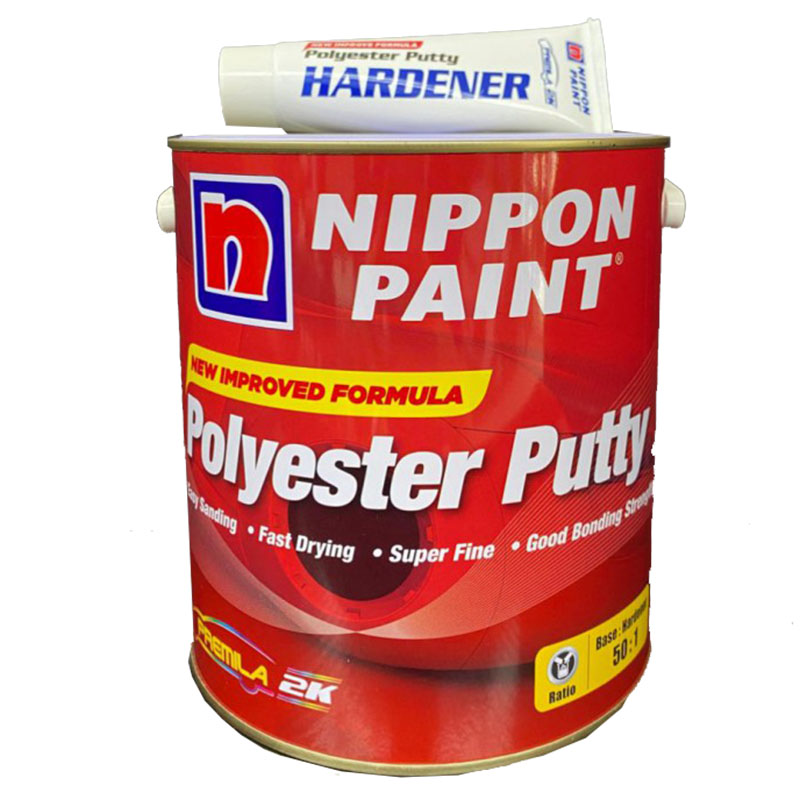 Nippon Poly Putty Red with Hardener